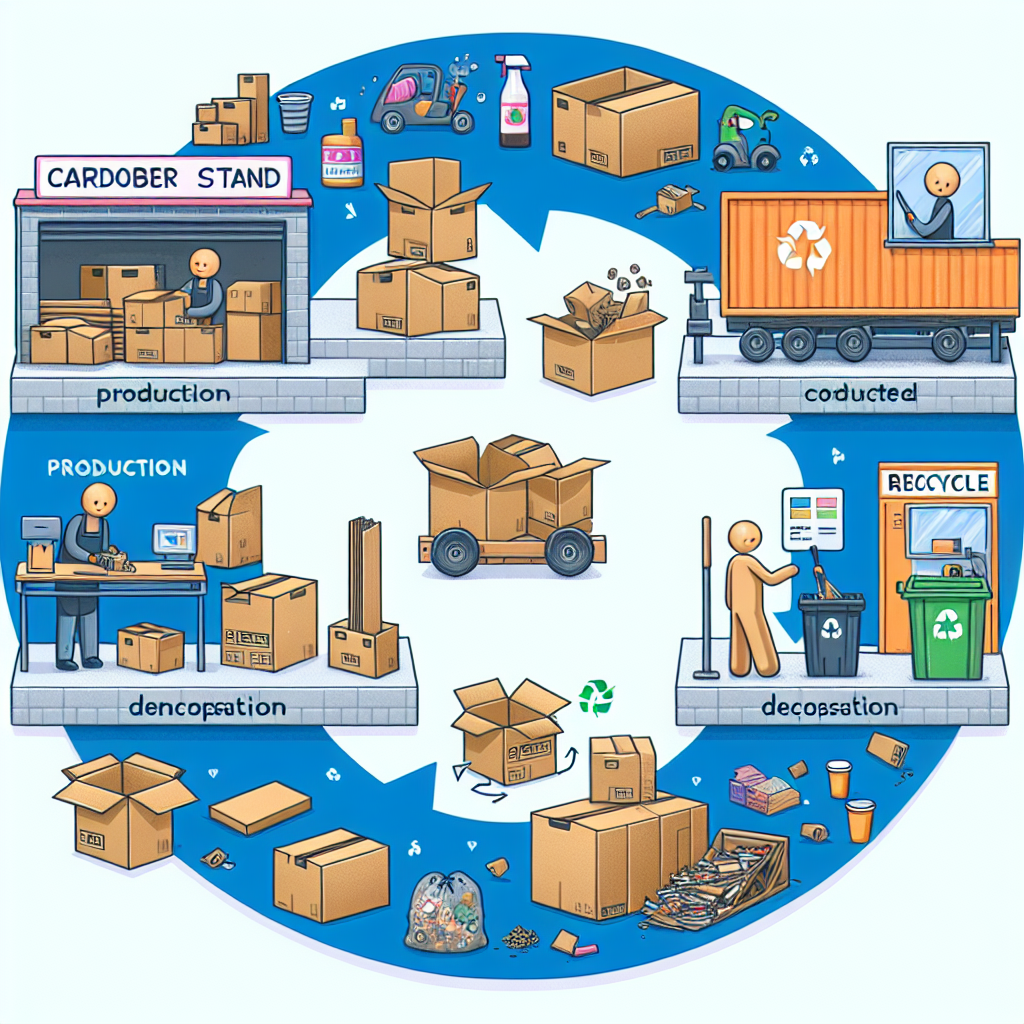 The lifecycle of a cardboard display stand from creation to recycling