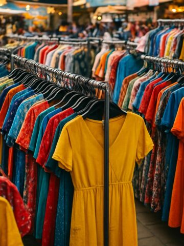 Where do wholesalers get stock clothes for resale?