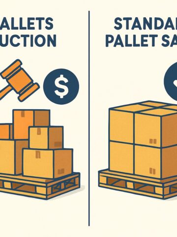 What is the difference between pallets auction and standard pallet sales?
