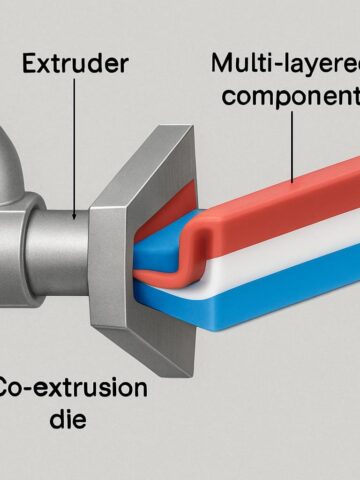 How does co-extrusion technology improve the performance of silicone components?