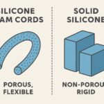 When are silicone foam cords better than solid silicone solutions?