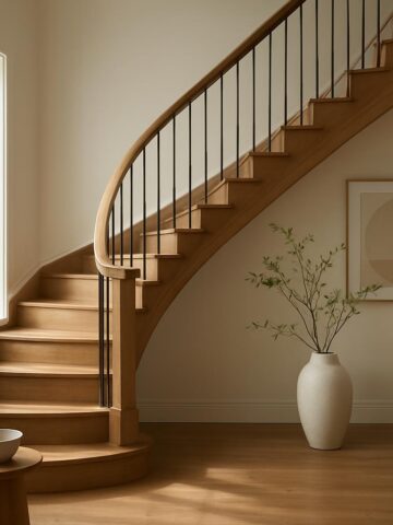 Wood stairs – advantages of selecting wooden solutions for your interior design